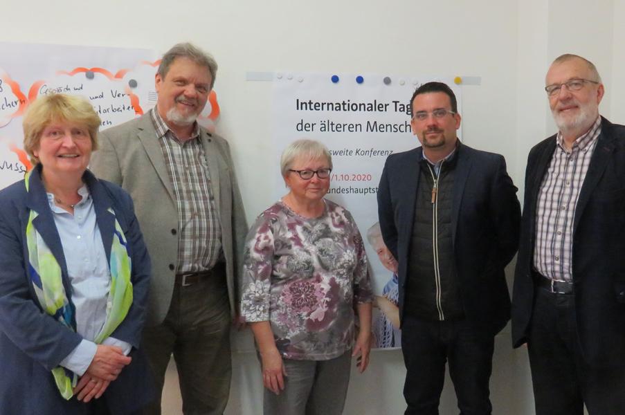 2020 gemeinsam im Blick: Dr. Gisela Grunwald, Erwin Bender, Dr. Johanna Hambach, Staatssekretär Alexander Fischer und Dr. Dieter Kloß (Foto GS LSV_LSBB)